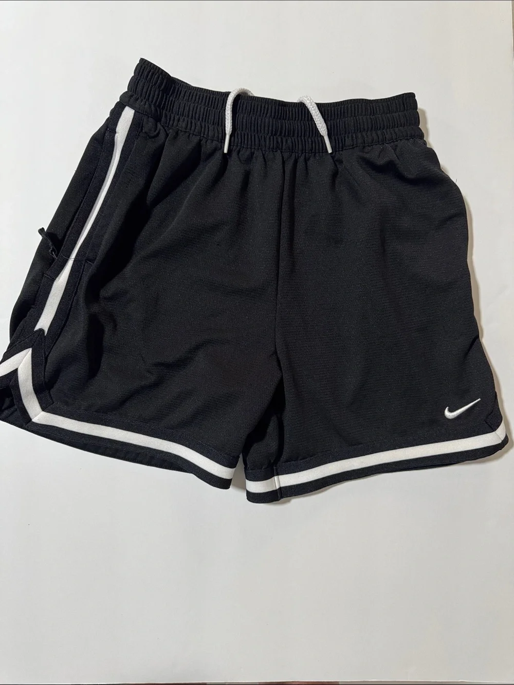 Nike Dri-FIT Kids Large Black & White Athletic Shorts